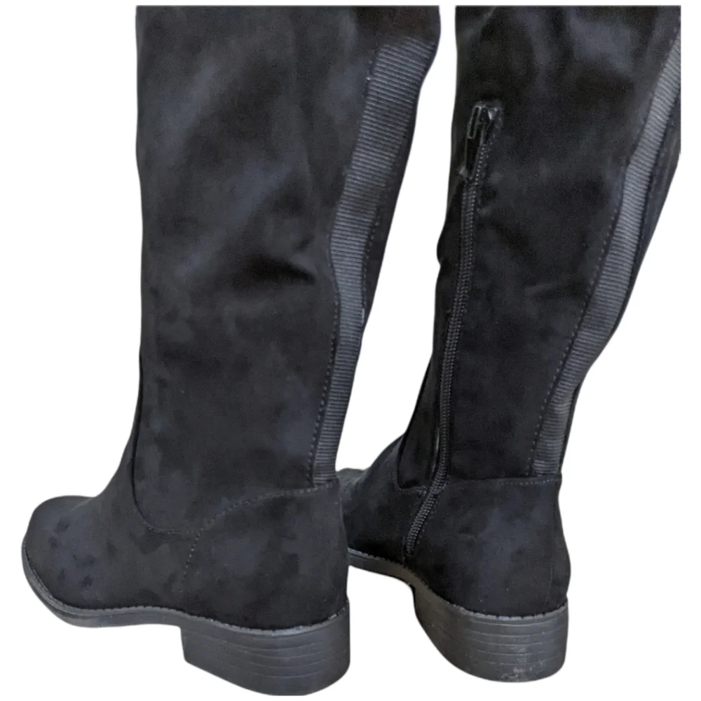 Sun and Stone Black Over-the-Knee Boots Size 5